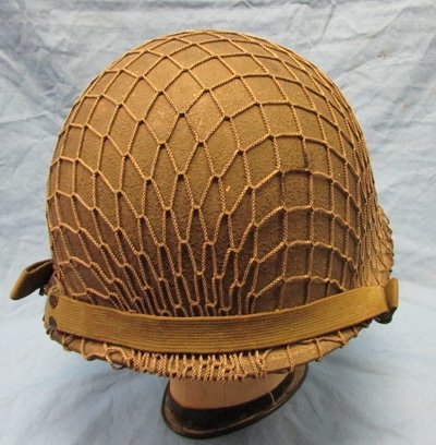  US WWII-Korean War, M1Steel Helmet, Liner, Net, Complete — image 3