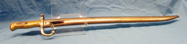  French Franco-Prussian War Era M1866 Chassepot Bayonet St Etienne 1867, German Re-Issue — image 3