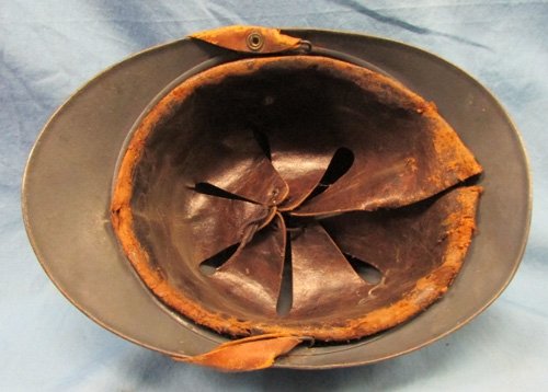  French WWI Adrian Infantry Helmet, Complete — image 6
