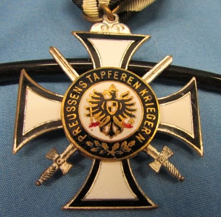  German Post WWI Enameled Veterans Medal, Prussian War Veterans 1914-1918 — image 3