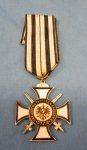 German Post WWI Enameled Veterans Medal, Prussian War Veterans 1914-1918