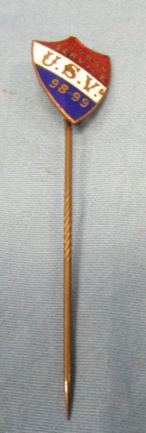  US Spanish American War, Veteran Stickpin for Cuban Service, 98-99 — image 2