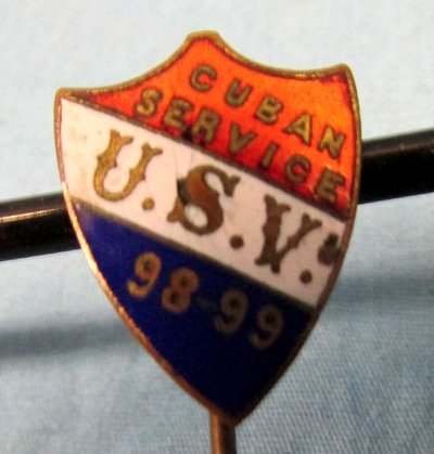  US Spanish American War, Veteran Stickpin for Cuban Service, 98-99 — image 3