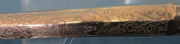  Hungarian WWII Navy Officers Dagger & Scabbard. 282nd Combat Eng. Souvenir Lot — image 7