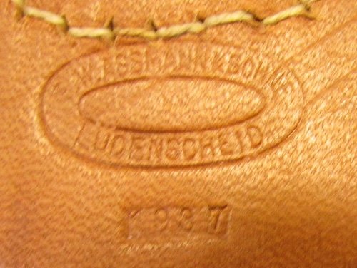  German WWII RAD Enlisted Buckle, 1937 Dated Leather Tab, 282nd Combat Eng. Souvenir Lot — image 5