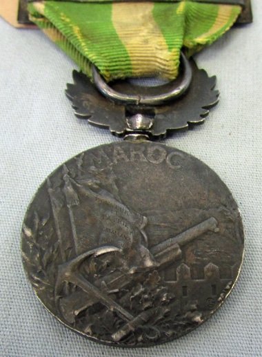  French Pre WWI Moroccan Campaign Medal 1909, Maroc Clasp — image 6