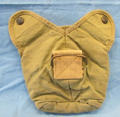  US Pre WWI, Rimmed Eagle Snap Canteen Cover, Unit Marked — image 4