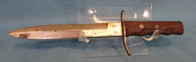  Italian, WWII Fascist Fighting Knife, Carved Handle, — image 2