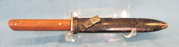  Italian WWII Fighting Knife & Scabbard — image 2