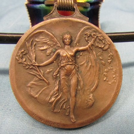  Greek WWI Victory Medal & Ribbon, Official Issue — image 2