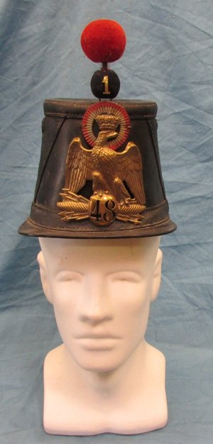  French M1860 Enlisted Infantry Shako, Infantry Regiment 48 — image 3