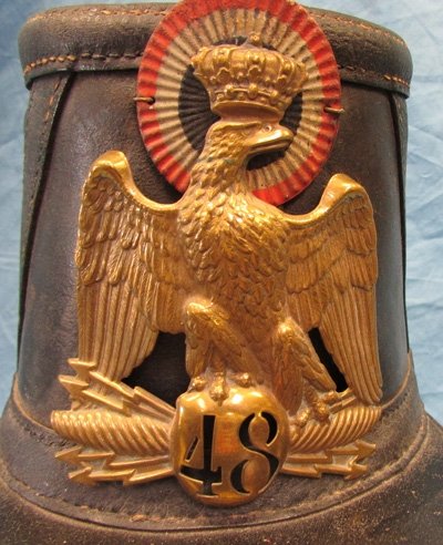 French M1860 Enlisted Infantry Shako, Infantry Regiment 48 — image 5