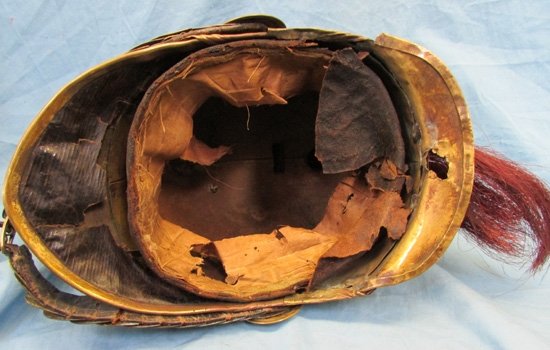  French Sapeurs-Pompiers Brass Helmet, Circa 1830-1840, Fire Department — image 7