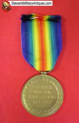  British WWI Named Victory Medal, Royal Artillery, Gardner 63792 — image 3