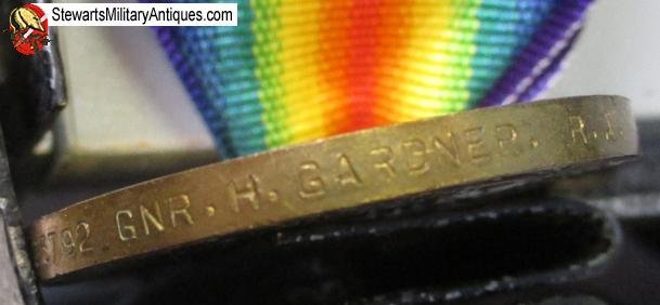  British WWI Named Victory Medal, Royal Artillery, Gardner 63792 — image 6