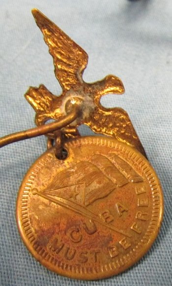  US Spanish American War Patriotic Stickpin, Remember the Maine — image 4
