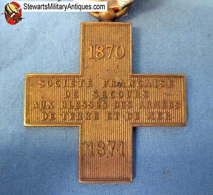  French Franco-Prussian War Red Cross Society Medal — image 3