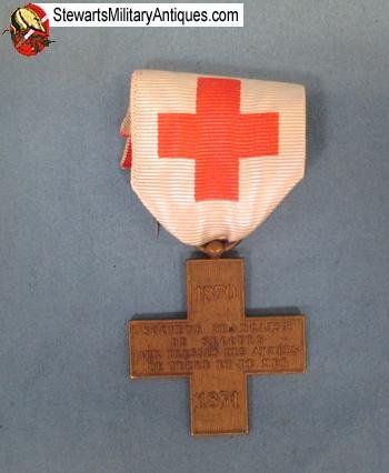  French Franco-Prussian War Red Cross Society Medal — image 4