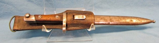  Czech WWII VZ24 Mauser Bayonet and Scabbard With Frog — image 2