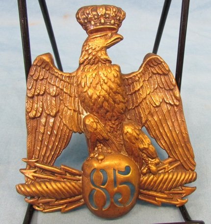  French Second Empire, M1860 Shako Plate, 85th Regiment — image 2