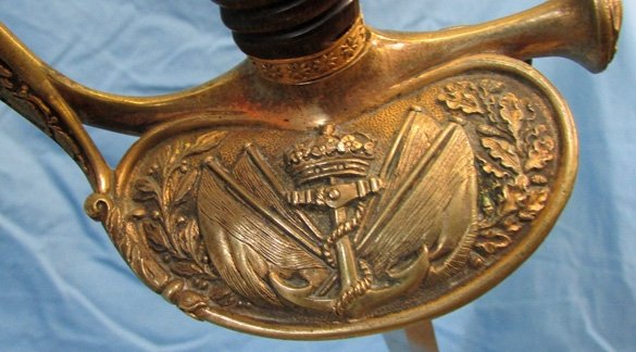  French 19th Century Navy Officers Sword, Coulax Freres, Klingenthal — image 3