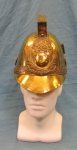 French Late 19th, Early 20th Century Brass Fire Helmet