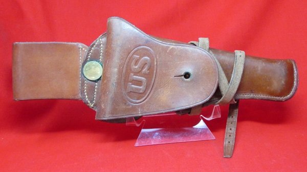 US WWI, M1912 Mounted.M1911 .45 Pistol Holster, Private Purchase — image 2