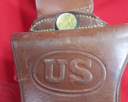 US WWI, M1912 Mounted.M1911 .45 Pistol Holster, Private Purchase — image 3