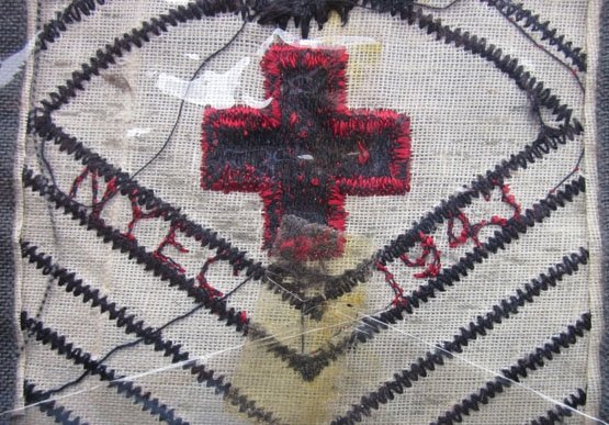 US WWII USN CPO Pharmacist Mate Rate, Gray Cotton, Original Cellophane Wrapping — image 4