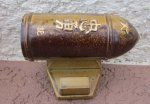 Japanese WWII Patriotic Artillery Shell Ashtray & Match Box Holder