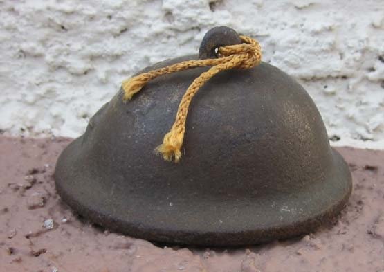 Japanese WWII Miniature Decorative Army Helmet Paperweight — image 4