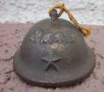 Japanese WWII Miniature Decorative Army Helmet Paperweight
