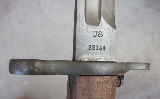 US WWI-WWII 1905/42 Bayonet, SA 1906 Blade, WWII Scabbard — image 4