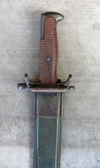 US WWI-WWII 1905/42 Bayonet, SA 1906 Blade, WWII Scabbard — image 5