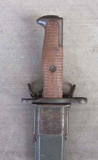 US WWI-WWII 1905/42 Bayonet, SA 1906 Blade, WWII Scabbard — image 6