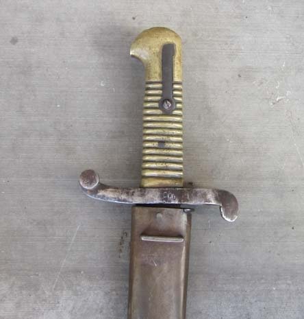 French, 2nd Empire 1842 Yataghan Bayonet & Scabbard — image 2