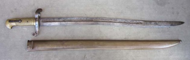 French, 2nd Empire 1842 Yataghan Bayonet & Scabbard — image 5