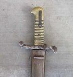 French, 2nd Empire 1842 Yataghan Bayonet & Scabbard