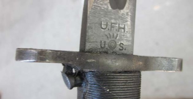 US WWII M1 Garand Bayonet, Cut-Down, UFH Mfg — image 5