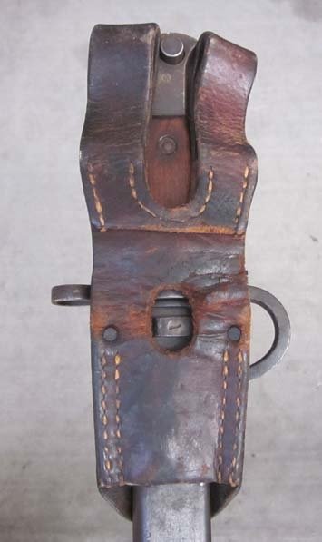 Japanese WWII Type 30 Bayonet, Scabbard & Frog, Kokura Hourglass — image 3