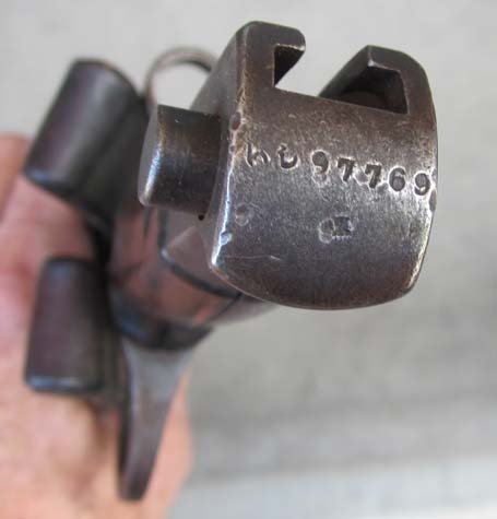 Japanese WWII Type 30 Bayonet, Scabbard & Frog, Kokura Hourglass — image 5