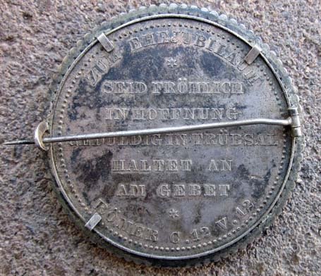 German Imperial Era Kaiser Wilhelm Wedding Anniveresary Coin, 1881 — image 3