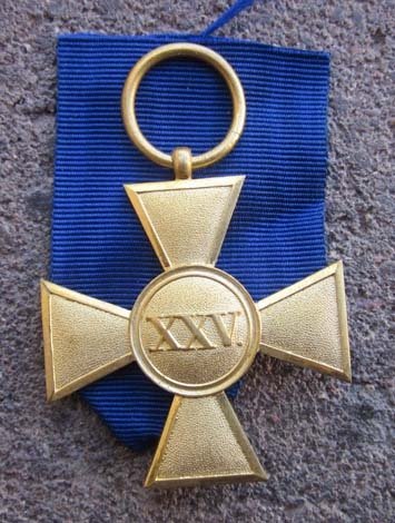 German Imperial Era 25 Year Long Service Cross — image 3