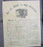 US Civil War Soldiers Discharge, Erastus L. Smith, 4th New …