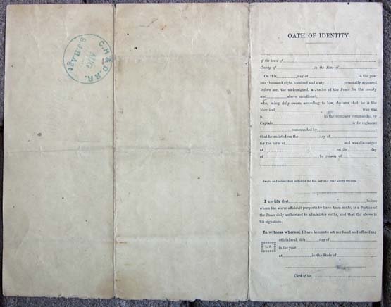 US Civil War Discharge, Lt. William Johnson, 63rd Ohio Infantry — image 4