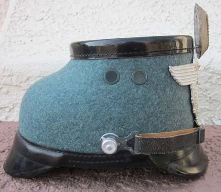 German WWII Municipal Police Enlisted Shako, Robert Lubstein — image 3