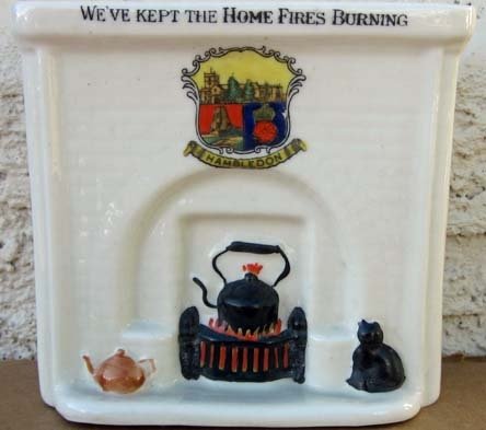 British WWI Era, Patriotic Homefront Crestware Collection, 18 Pieces — image 19