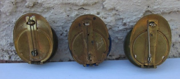 US WWII Era Ladies Photo Locket's, Army Visor Hats, Lot of Three — image 4