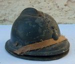 French WWI Era Adrian Helmet Inkwell