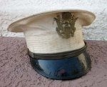 US Pre WWII Army Office White Dress Visor Hat, Size …